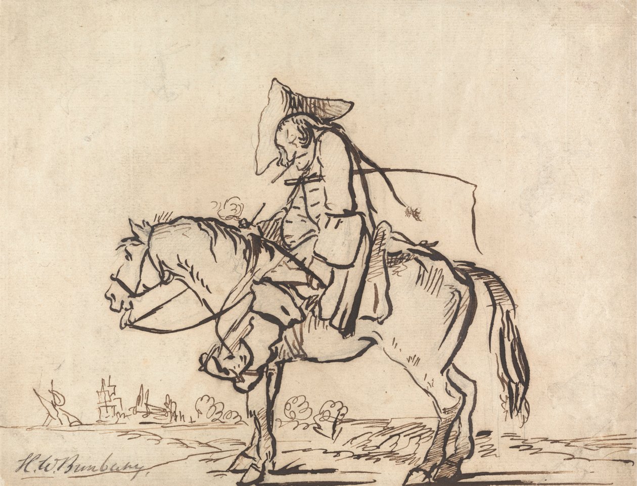 La Pipe Cassée - Henry William Bunbury