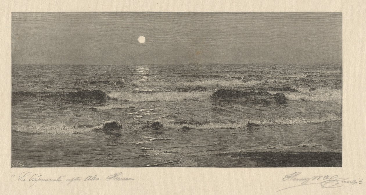 Le Crépuscule - Henry Wolf, after Alexander Harrison
