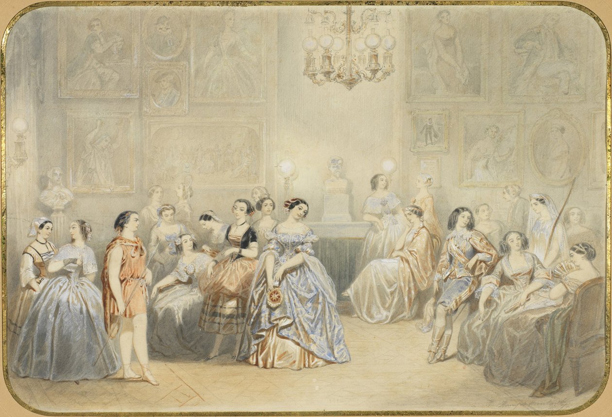 Élisa Rachel dans le foyer de la Comédie Française - Henry de Montault