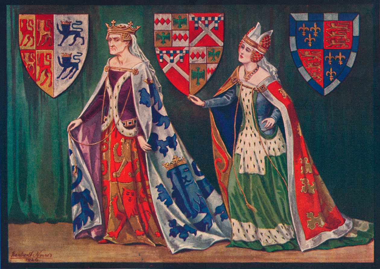 Margaret, princesse de Galles, 1410. Joice, Lady Tiptoft, 1460, 1926 - Herbert Norris
