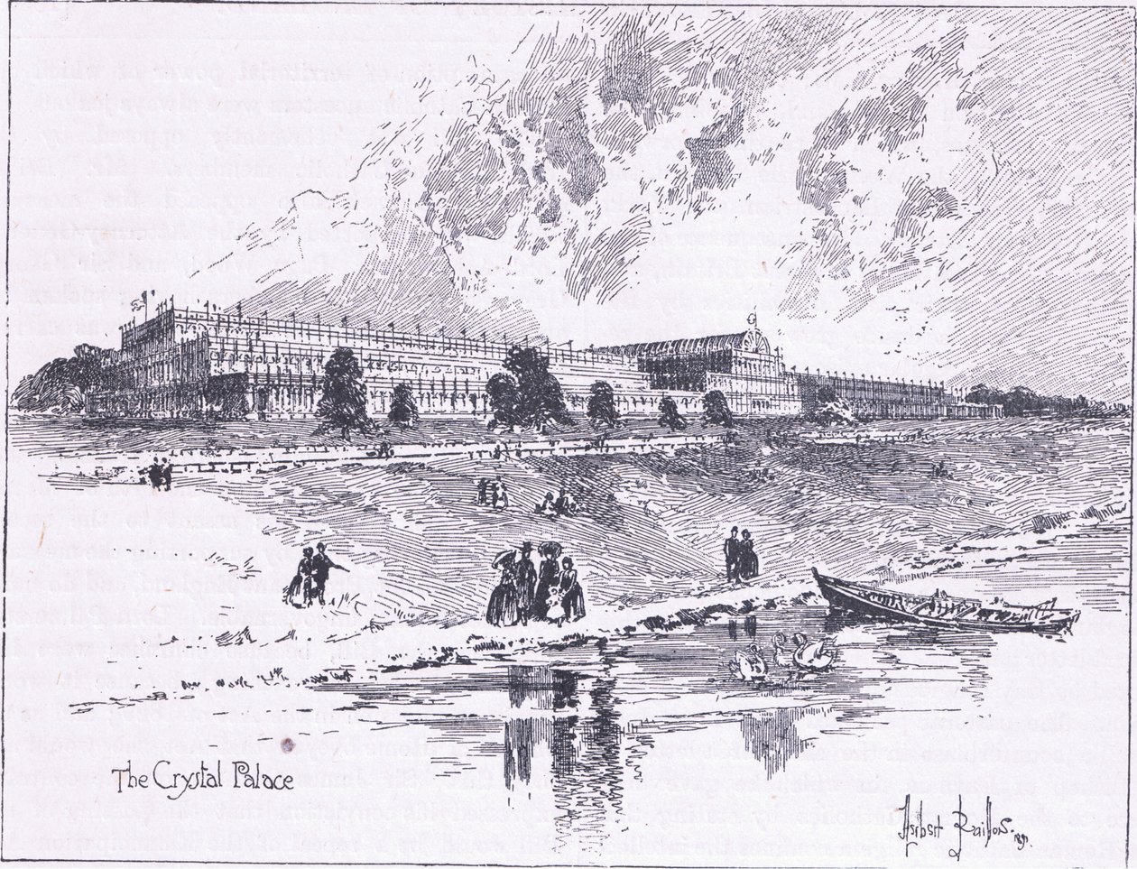 Le Crystal Palace à Hyde Park, Londres, 1851 AD - Herbert Railton