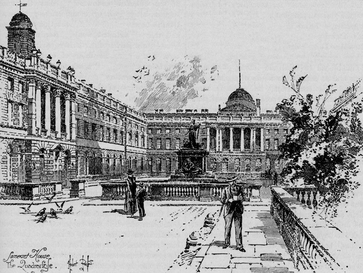 La cour intérieure, Somerset House - Herbert Railton
