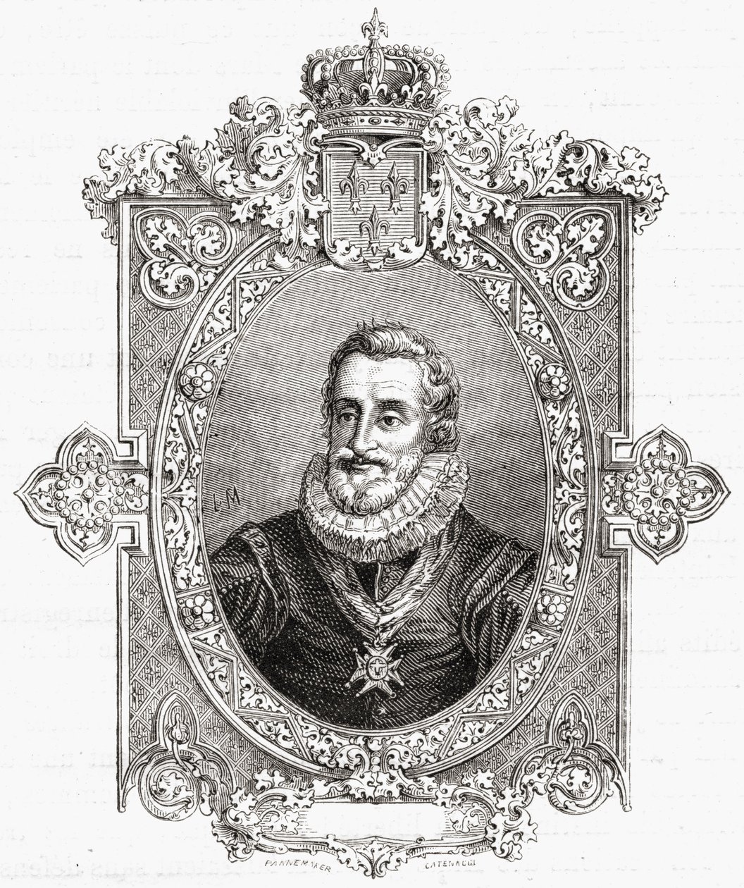 Henri IV, gravé par Pannemaker-Ligny, de 