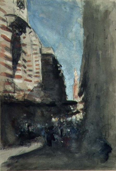 Une Rue au Caire - Hercules Brabazon Brabazon