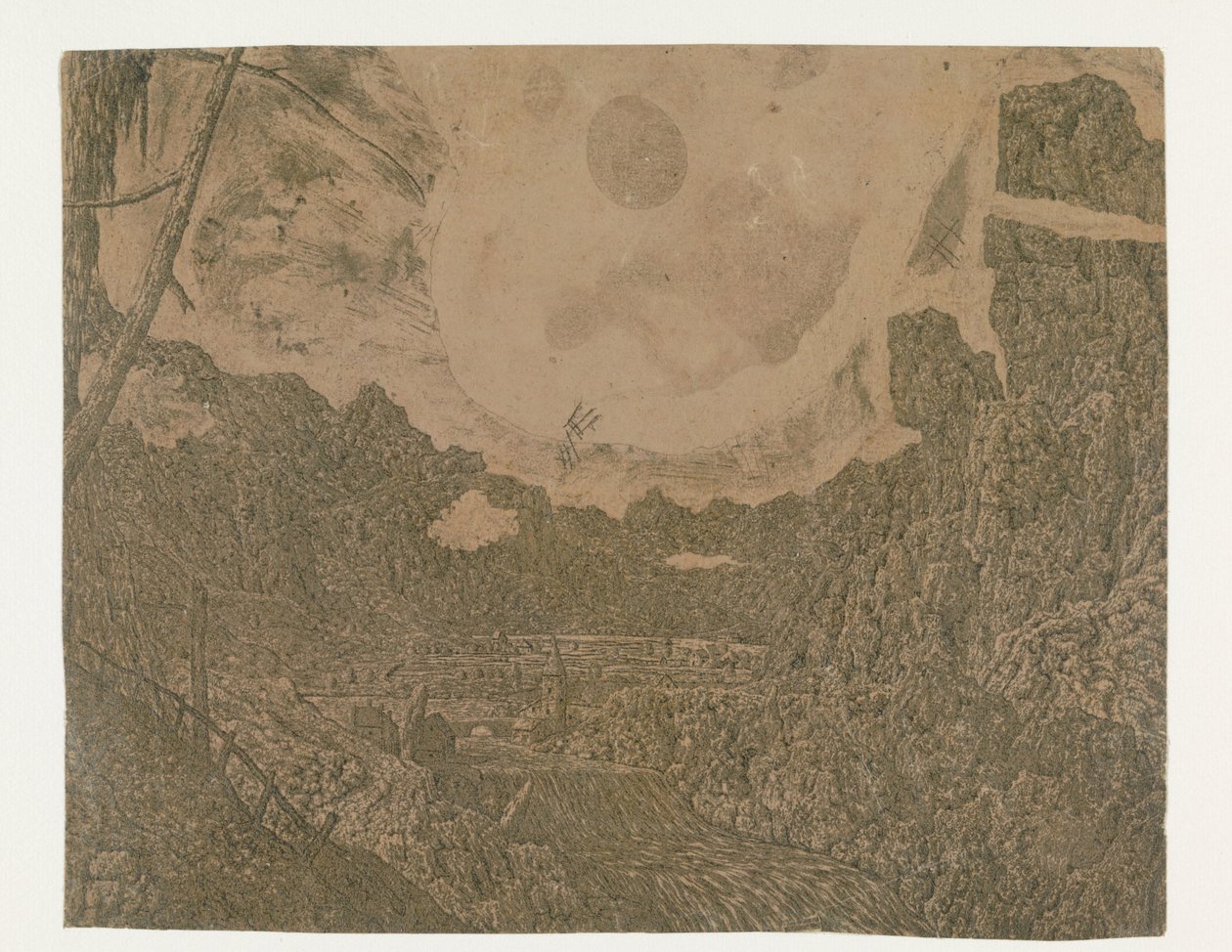 Paysage avec une cascade, deuxième version - Hercules Segers