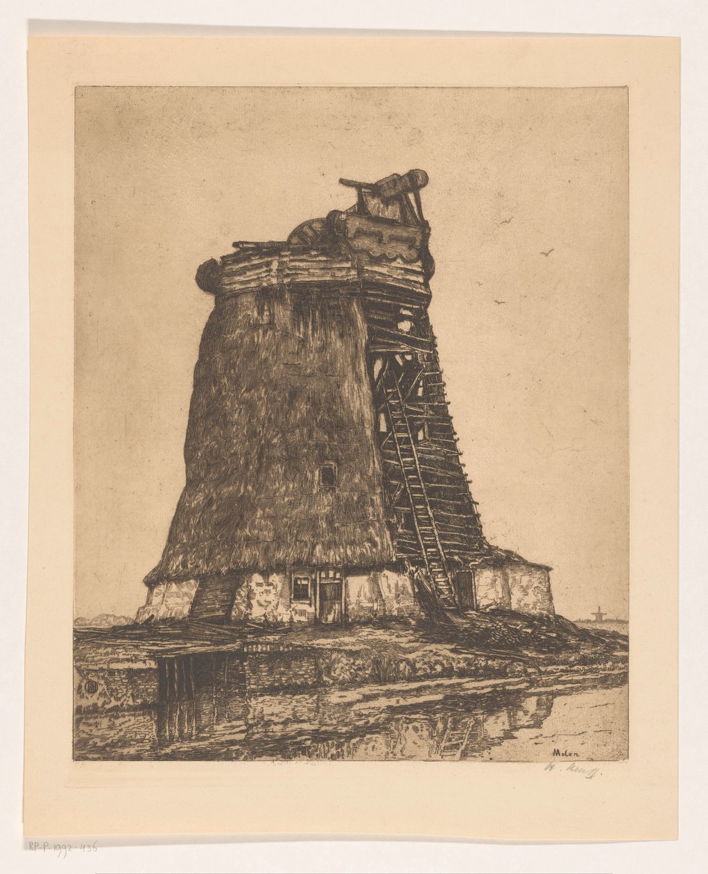 Moulin - Herman Heuff (signed by artist)