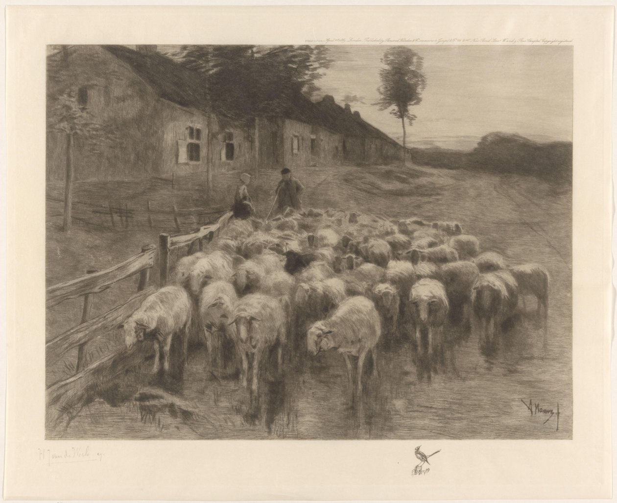 Berger et une femme près d