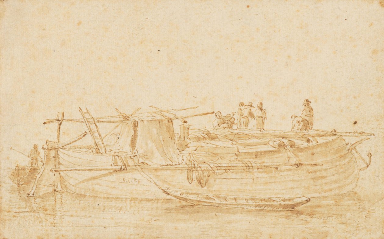 Un navire de marchandises - Herman Saftleven