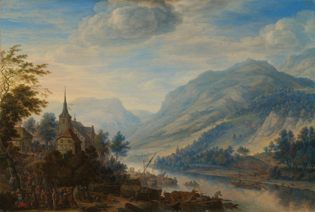 Vue du Rhin près de Reineck - Herman Saftleven