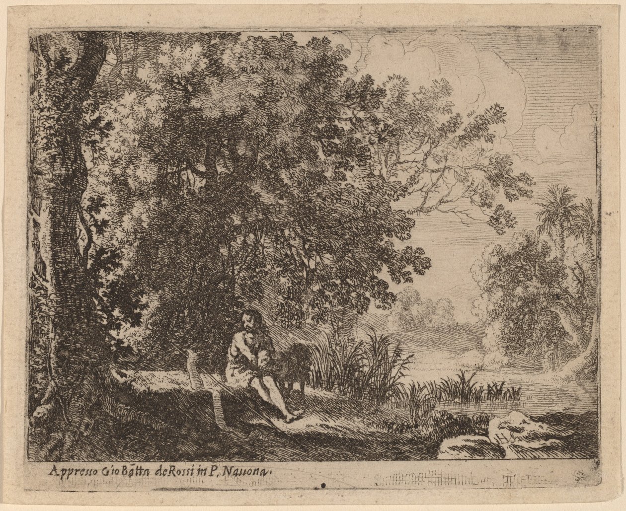 Jean-Baptiste dans le désert - Herman van Swanevelt