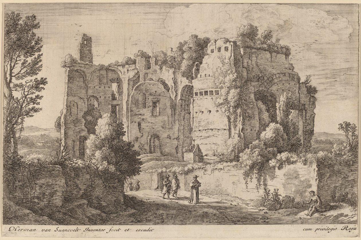 Paysage avec le cardinal - Herman van Swanevelt