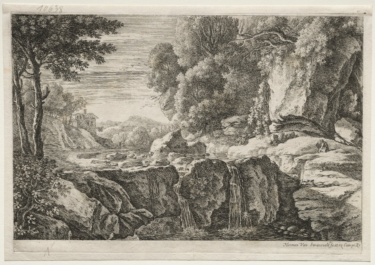 La petite cascade - Herman van Swanevelt