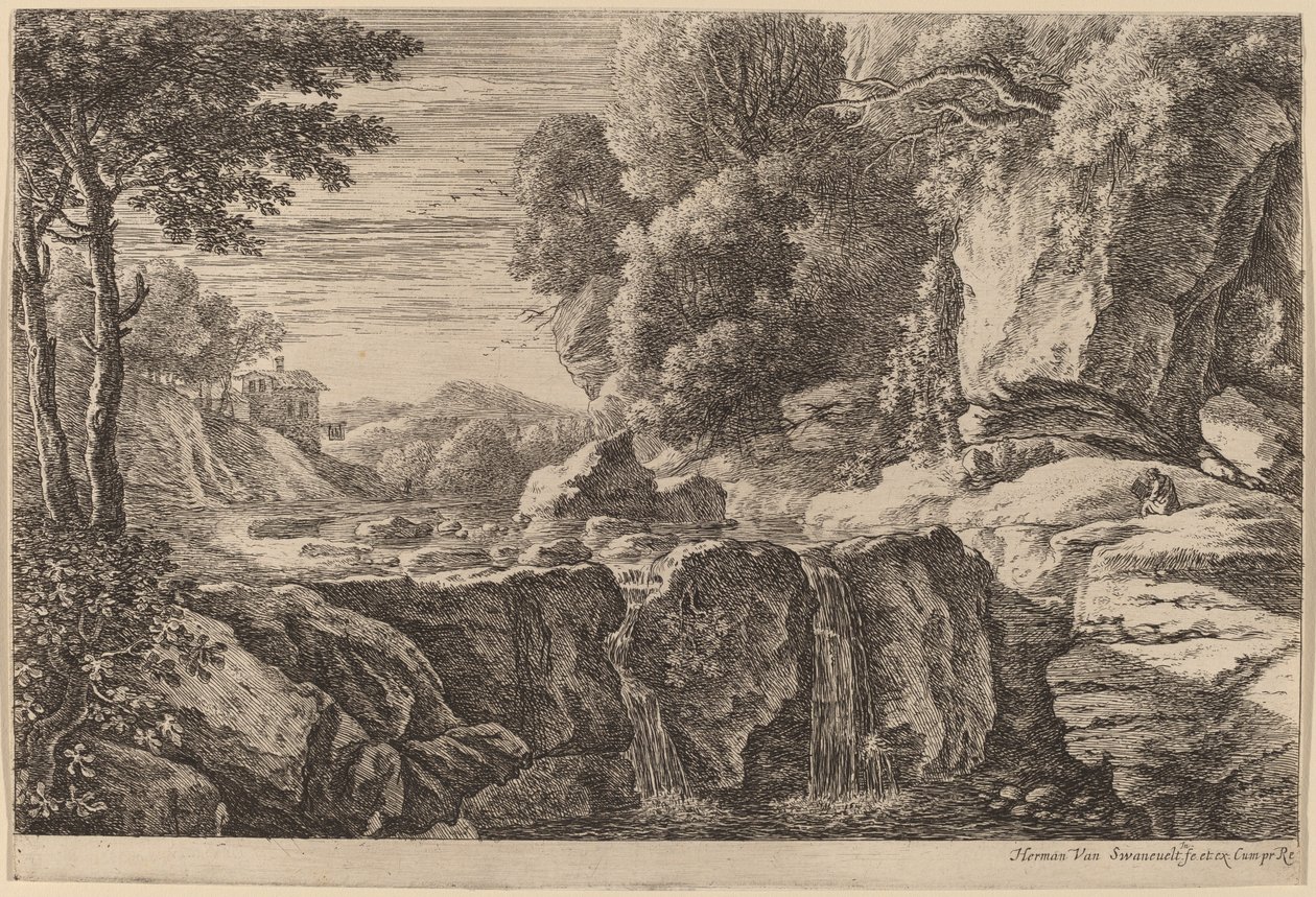La petite cascade - Herman van Swanevelt