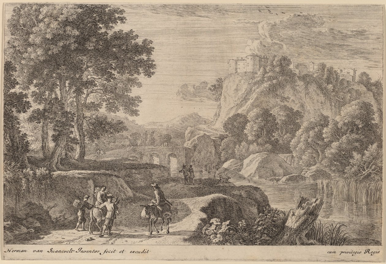 Voyageurs sur la route à gauche d