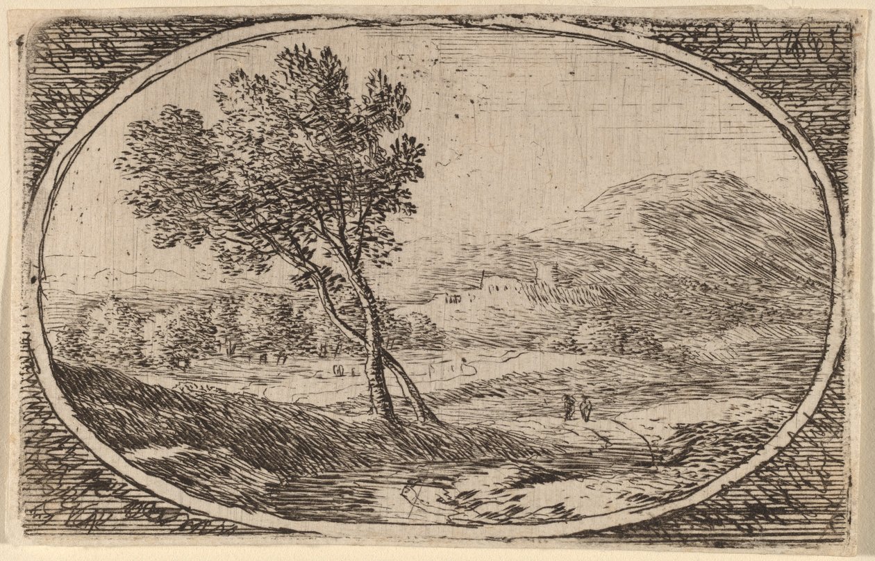 Deux arbres aux troncs croisés - Herman van Swanevelt