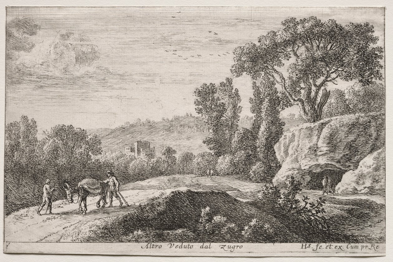 Vues de Rome : Deuxième vue de Zugro - Herman van Swanevelt