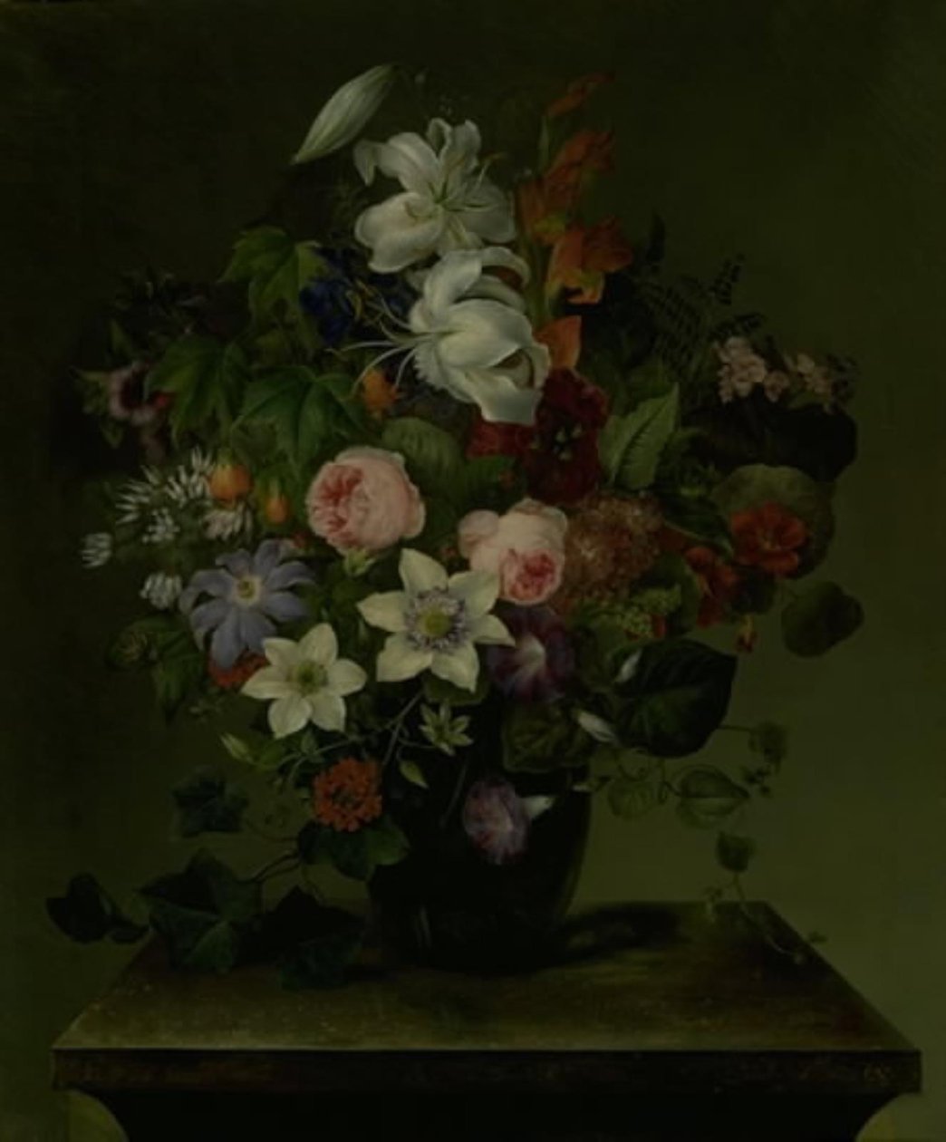 Bouquet de fleurs avec liseron et lierre - Hermania Neergaard