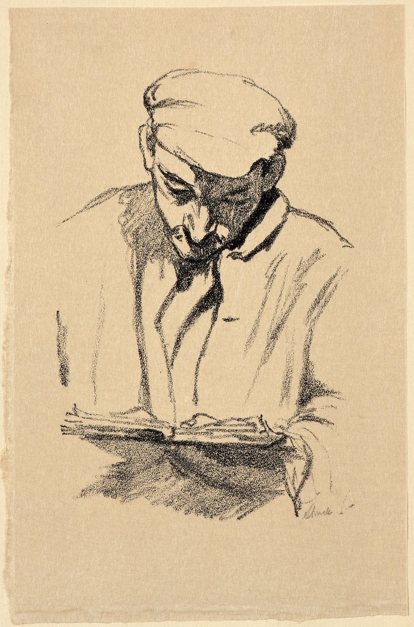 Jeune homme priant - Hermann Struck