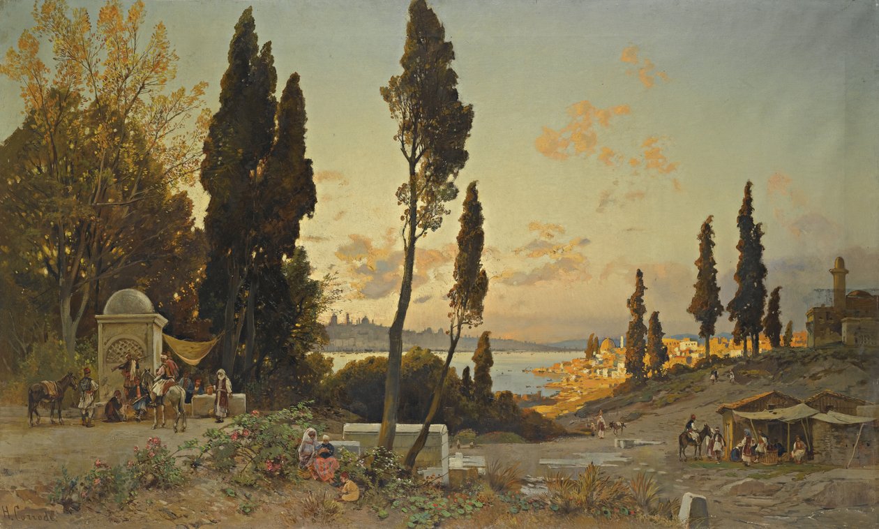 Vues à travers le Bosphore, Constantinople - Hermann David Salomon Corrodi