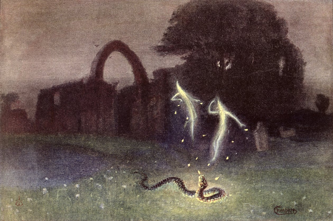 Feu follet et Serpent - Hermann Hendrich