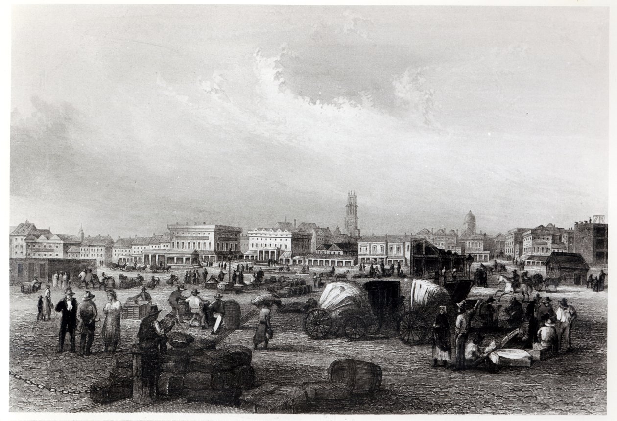 Au quai Levee à La Nouvelle-Orléans, vers 1840 - Hermann Meyer