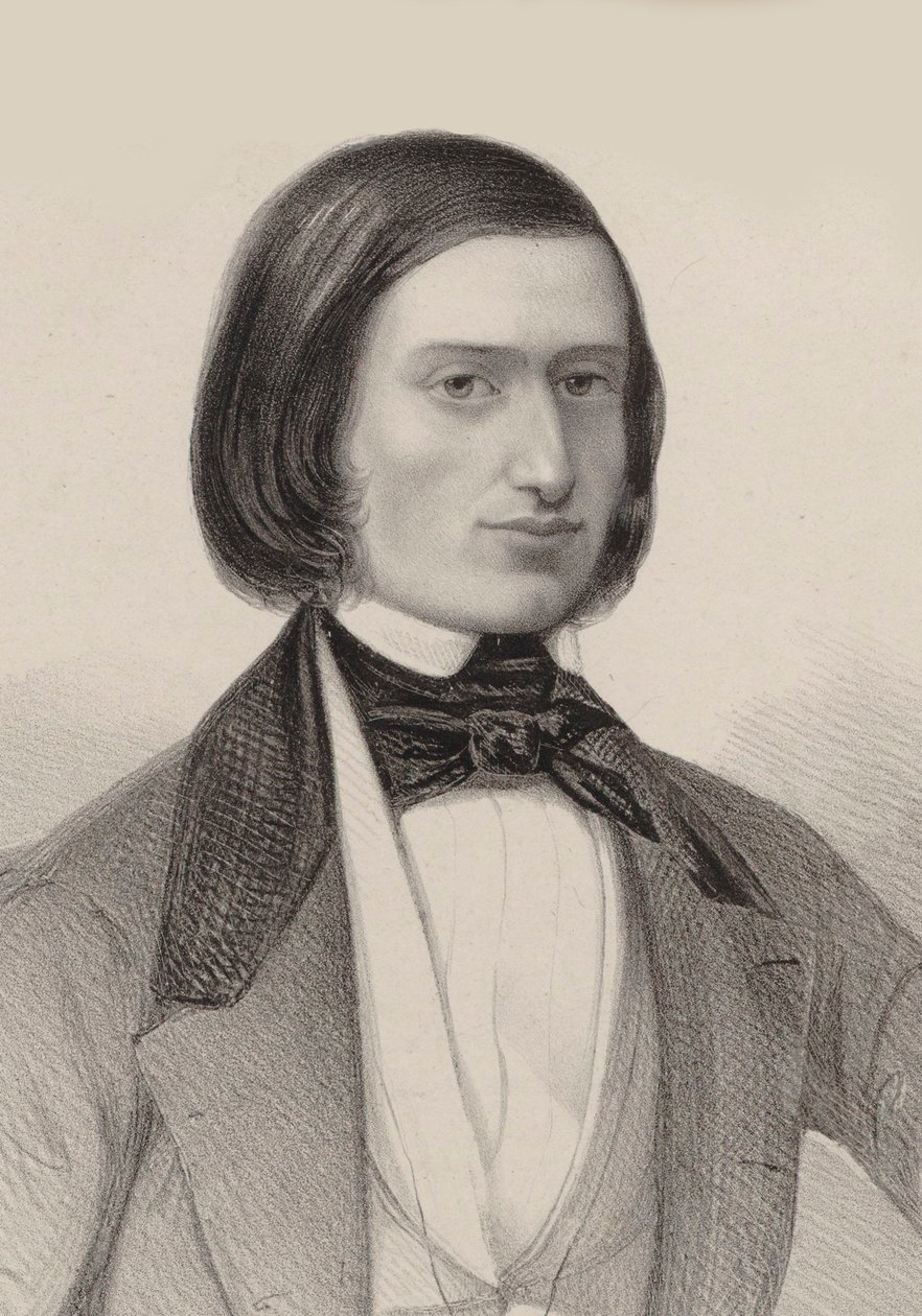 Portrait de Jacques Offenbach 1819-1880, 1846 - Hermann Raunheim