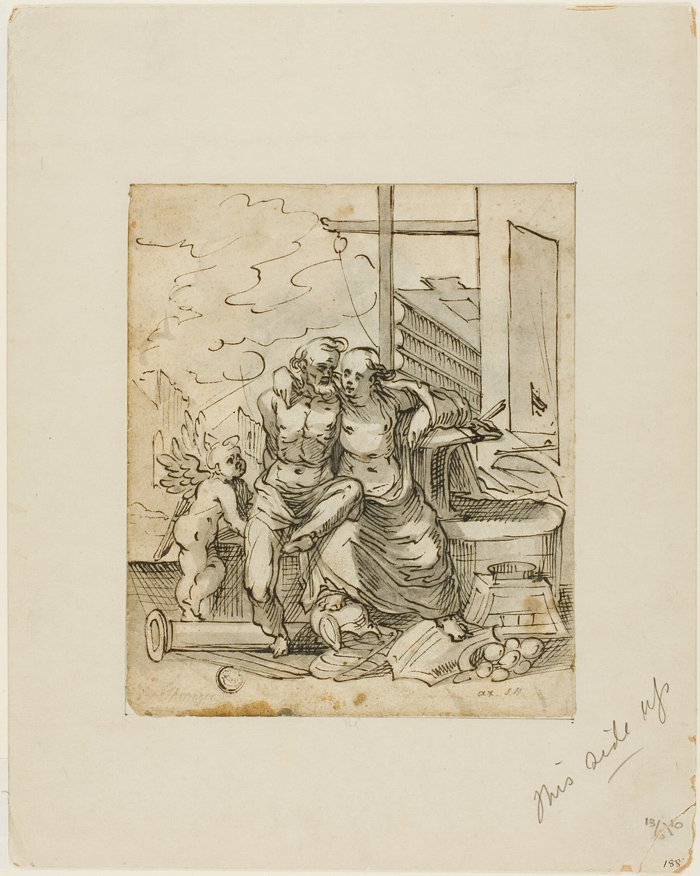 Vénus dans la forge de Vulcain (recto) ; Géométrie (verso) - Hermann Weyer