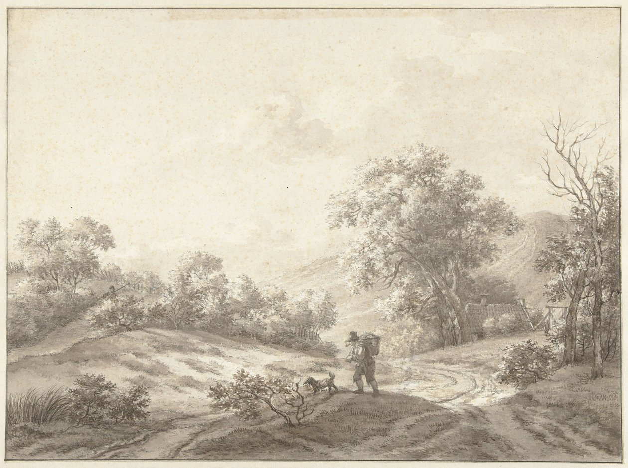 Paysage de dunes près de Kraantje Lek au-dessus de Haarlem - Hermanus van Brussel