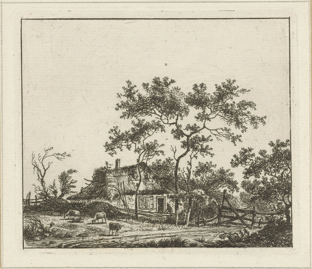 Paysage avec ferme - Hermanus Fock