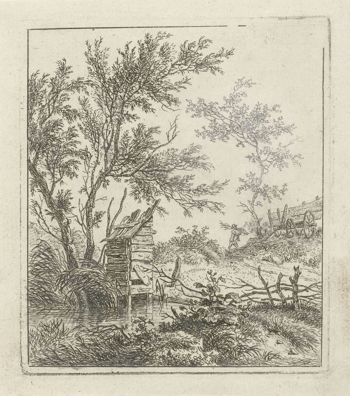 Paysage avec ramasseur de bois - Hermanus Fock