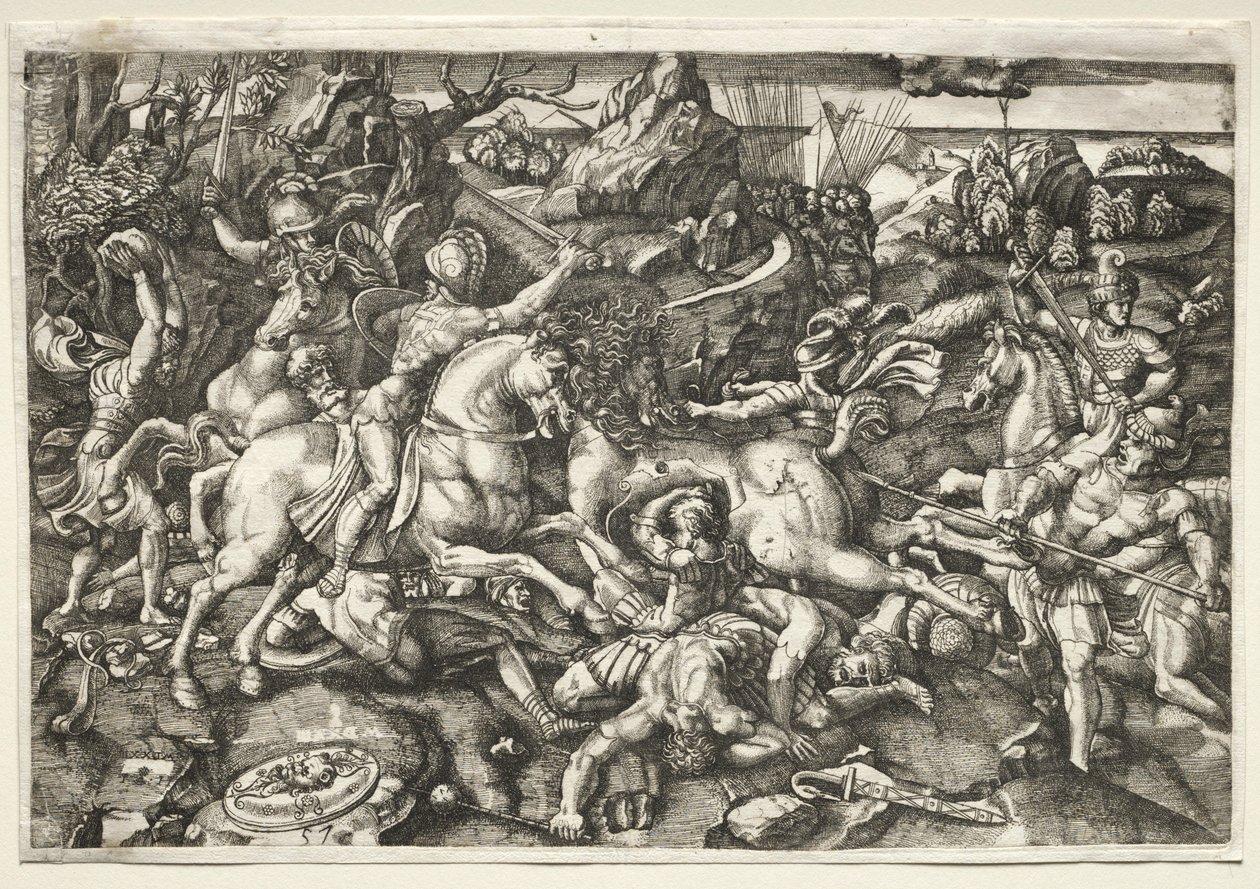 Combat entre cavaliers, 1523 - Hieronymous Hopfer