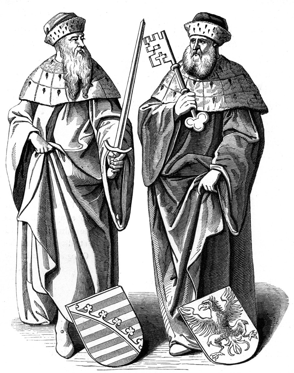 Le duc de Saxe et le marquis de Brandebourg, 16ème siècle 1849 - Hieronymous Wierix