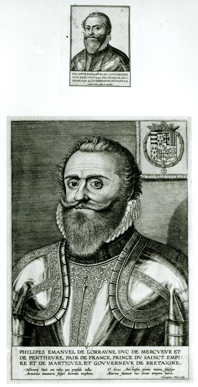 Portrait de Philippe-Emmanuel de Lorraine, Duc de Mercoeur (1558-1602) - Hieronymus or Jerome Wierix