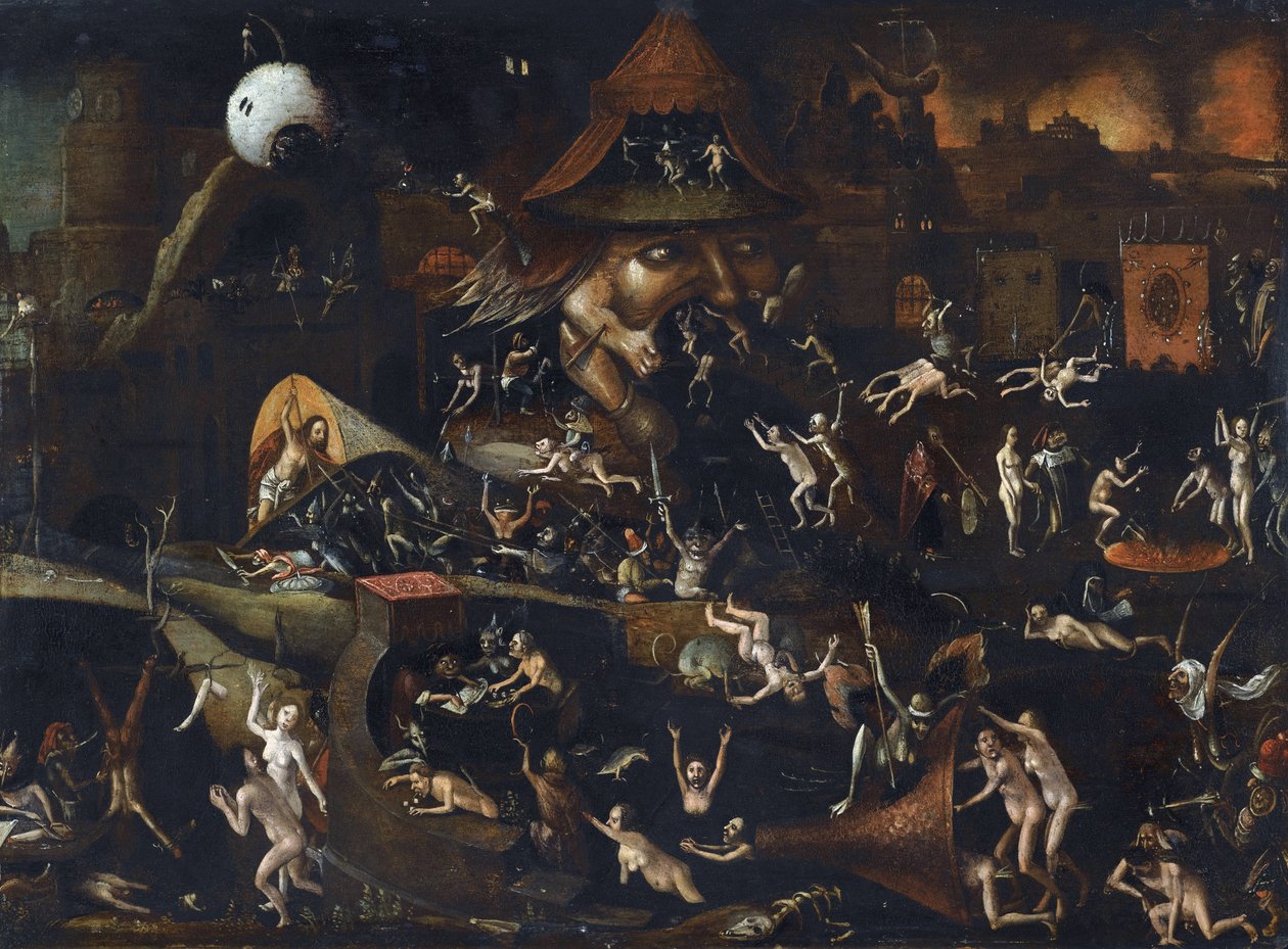 Descente aux Enfers - Hieronymus (school of) Bosch