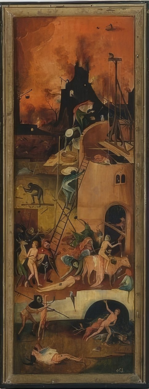 Le Chariot de foin (Triptyque). Panneau gauche - Hieronymus Bosch