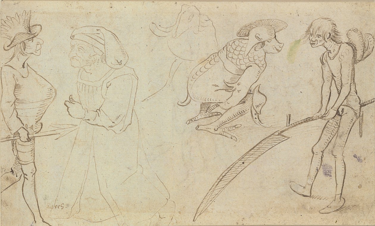 Études de figures grotesques - Hieronymus Bosch