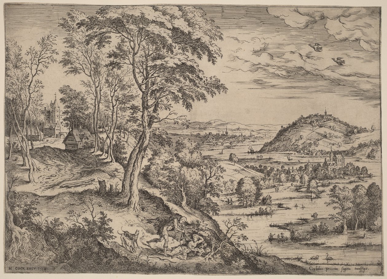 Céphale et Procris - Hieronymus Cock