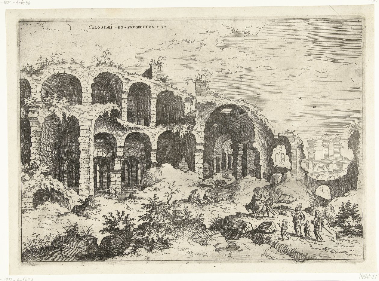Troisième vue du Colisée à Rome - Hieronymus Cock