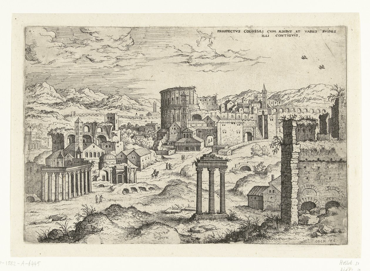 Vue du Forum Romain - Hieronymus Cock