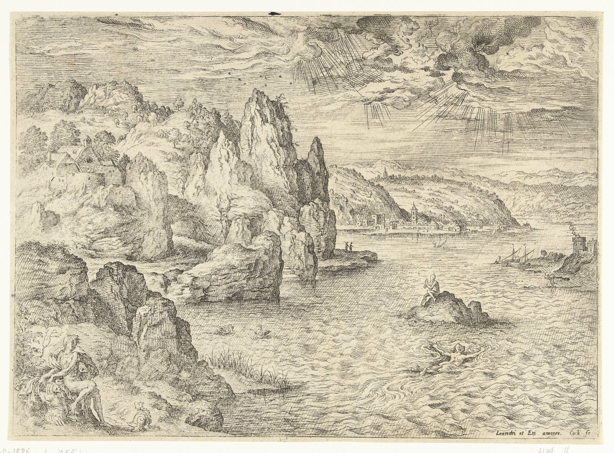 Héro et Léandre - Hieronymus Cock