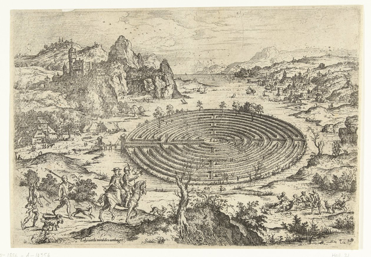 Le labyrinthe crétois - Hieronymus Cock