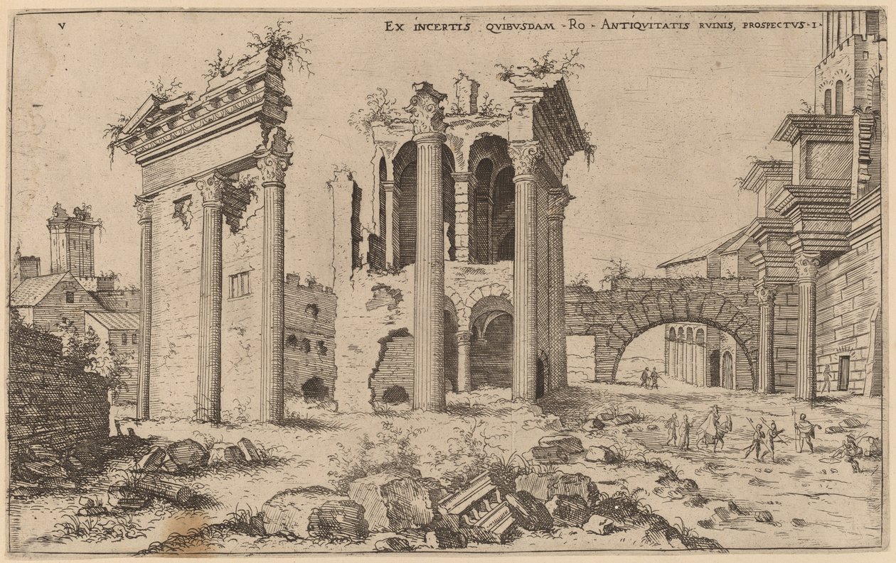 Vue du Forum de Nerva - Hieronymus Cock