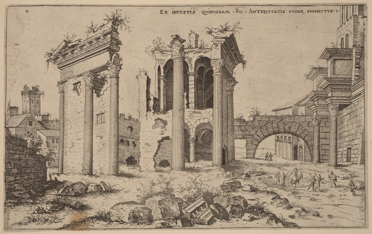 Vue du Forum de Nerva - Hieronymus Cock