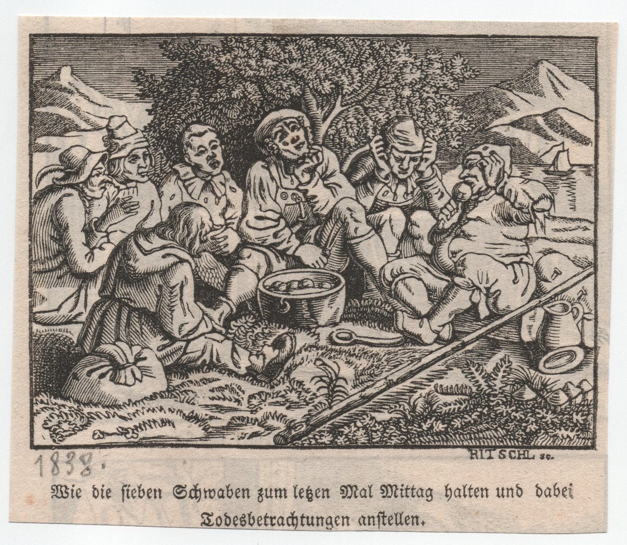 Les Souabes autour du pot de boulette - Hieronymus Heinrich Jakob Ritschl von Hartenbach