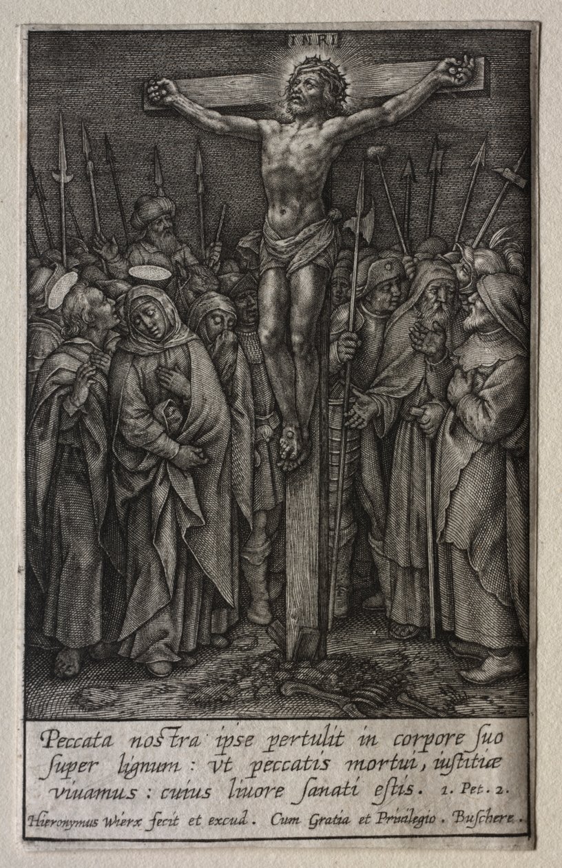 La Passion : Le Christ crucifié - Hieronymus Wierix
