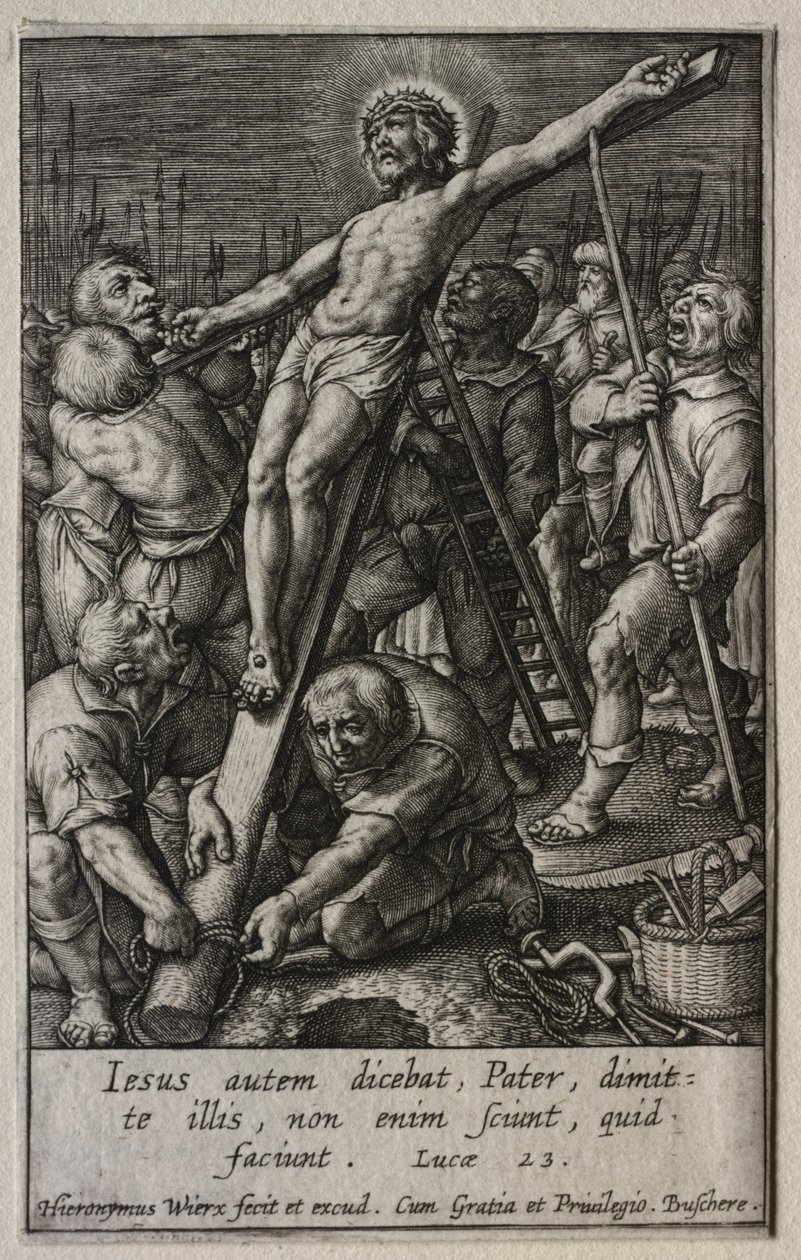 La Passion : La Montée de la croix - Hieronymus Wierix