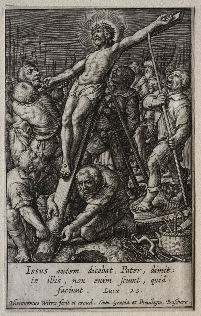 La Passion : Christ crucifié - Hieronymus or Jerome Wierix