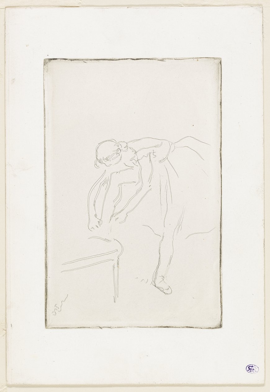 Danseuse mettant ses chaussures - Hilaire Germain Edgar Degas