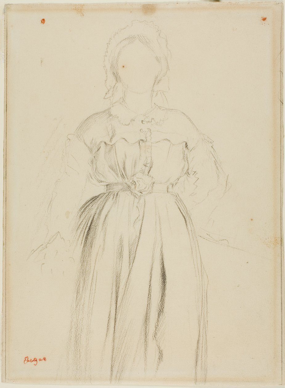 Étude pour un portrait de Marguerite de Gas - Hilaire Germain Edgar Degas