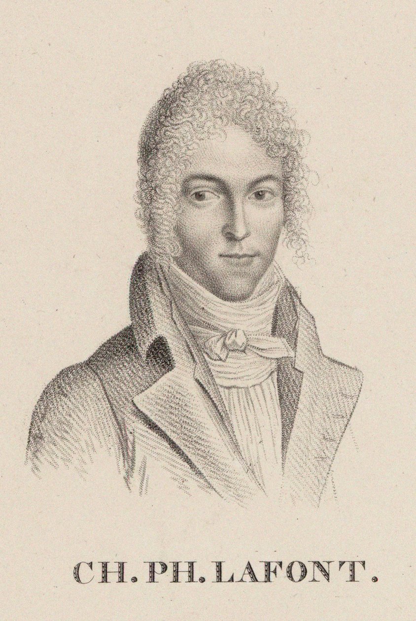Portrait du violoniste et compositeur Charles Philippe Lafont 1781-1839. - Hilaire Ledru
